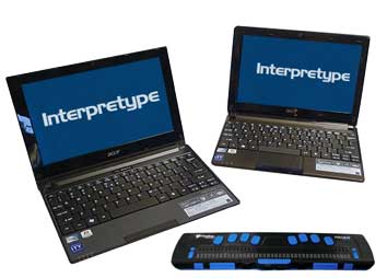 Computer screen showing Interpretype.