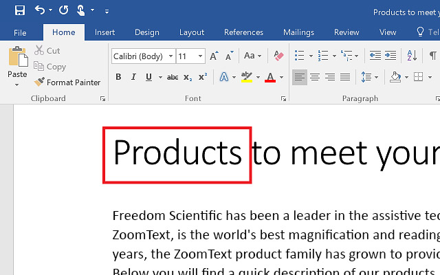 Using AppReader in Microsoft Word